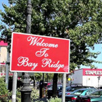 Welcome to Bay Ridge sign