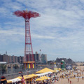 Amusement ride at Coney Island in Brooklyn