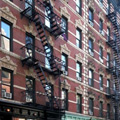Exterior of tenement building in New York City